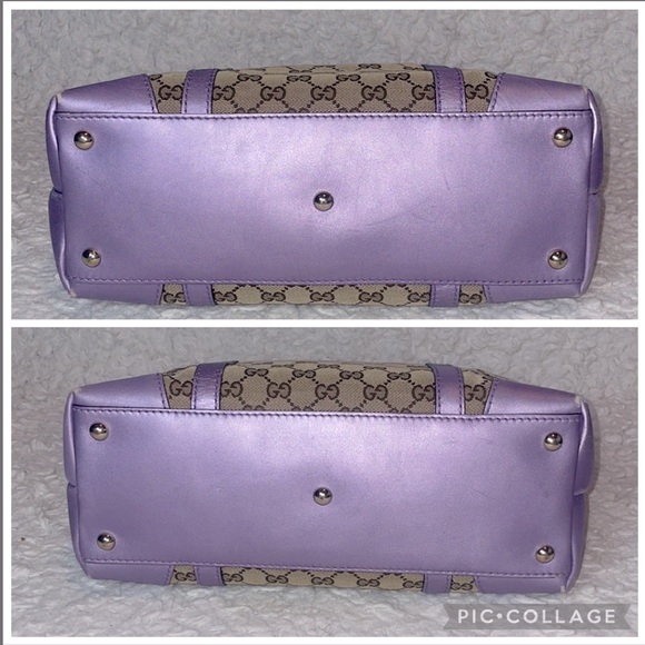 Gucci GG Guccissima Lovely Hearts Monogram Tote Bag and Wallet Set in Lavender - Picture 6 of 17